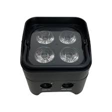 PHOCEA LIGHT - BOX 4 MINI - Projecteur Led sur batterie RGBWAUV - 4x15w - 40° - Black