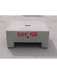 109 - L500 - Plot Béton 500Kg - 900x810x400mm - Embase pour structure carrée 300/400