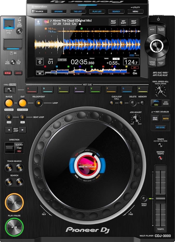 PIONEER - CDJ3000 - Lecteur DJ Multi-format professionnel - USB
