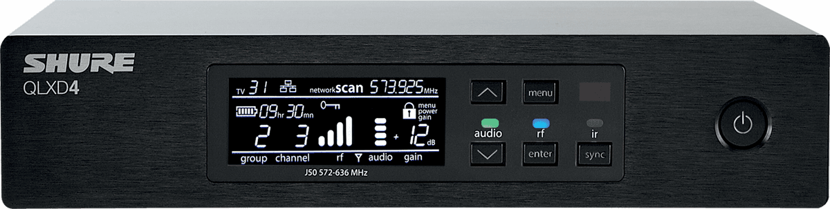SHURE - QLXD4 - Recepteur simple HF