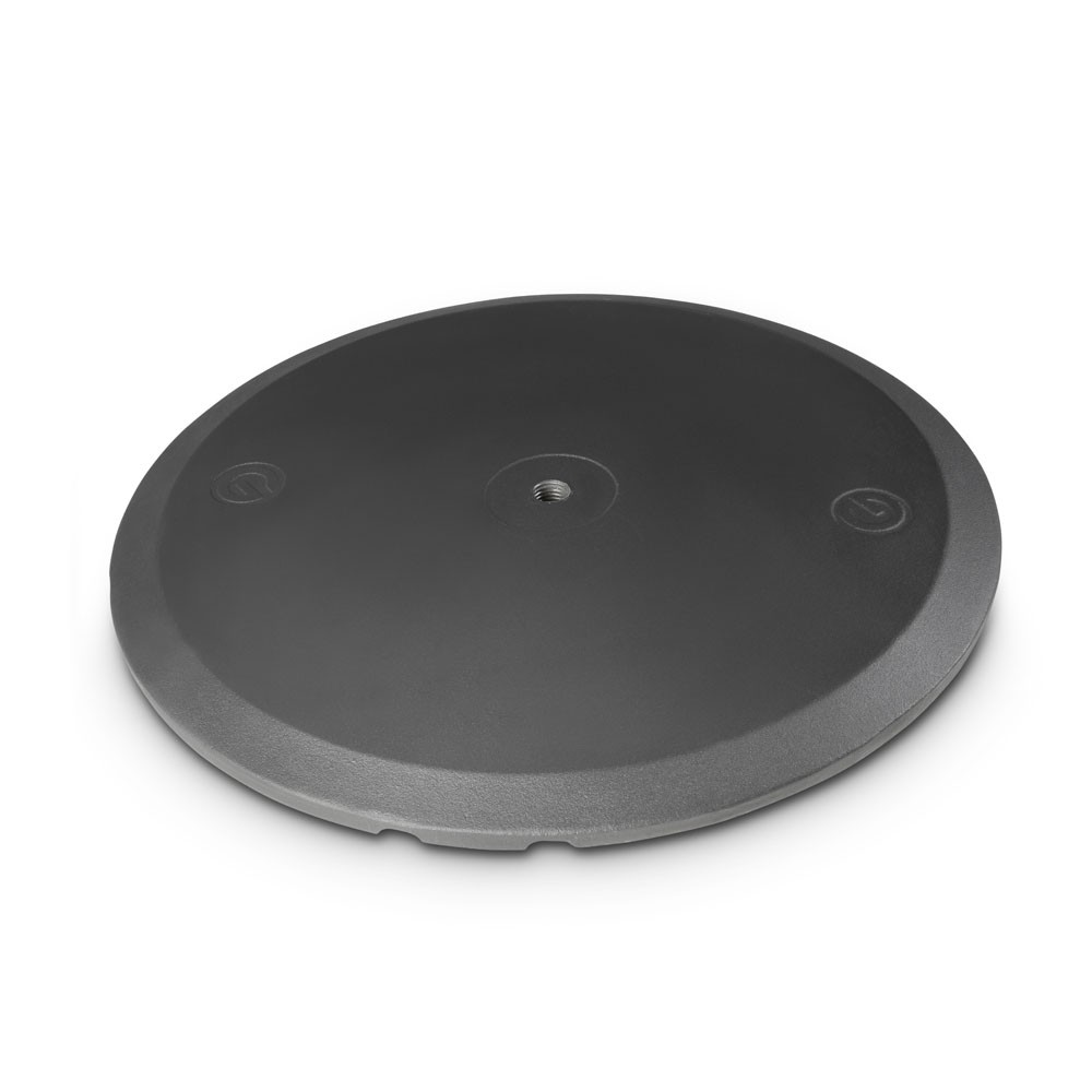 GRAVITY - GWB123B - Embase Ronde - 350mm- 5kg - Noire