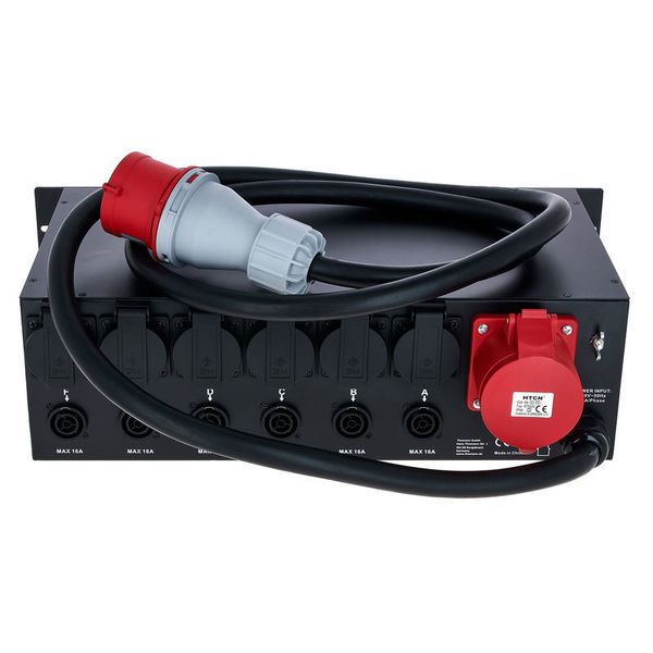 109 - A32A - Armoire électrique - P17 Tétra 32A (Out 6 PC16 / 6 Powercon) - Ecran de contrôle de conso