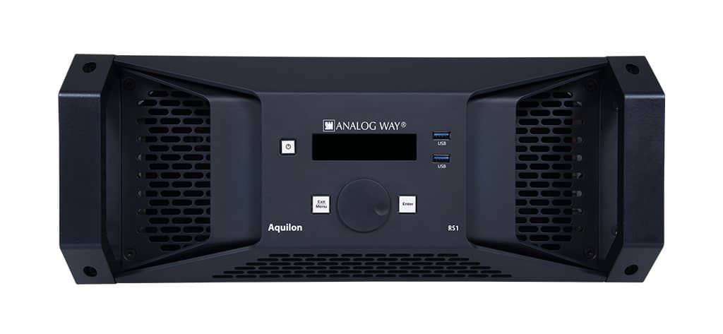 ANALOG WAY - AQUILON RS1 4K - Mélangeur Vidéo - 16 In > 8 Out - HDR - 2MVW - 12G-SDI