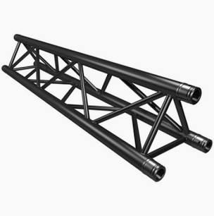 GLOBAL TRUSS -  F23 - Elément Triangulaire - 2m - Noir