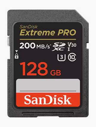 SANDISK - SD128 - Carte SD - 128Go - 200MB/s