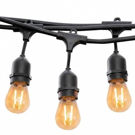 SVATER - S14 - Guirlande Lumineuse 40m - Ampoules Blanc Chaud - 2700K